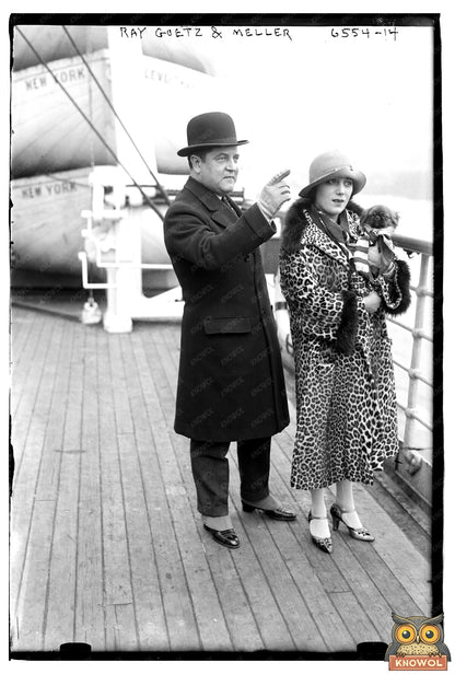 1926 Iconic Duo: Ray Goetz & Meller Portrait