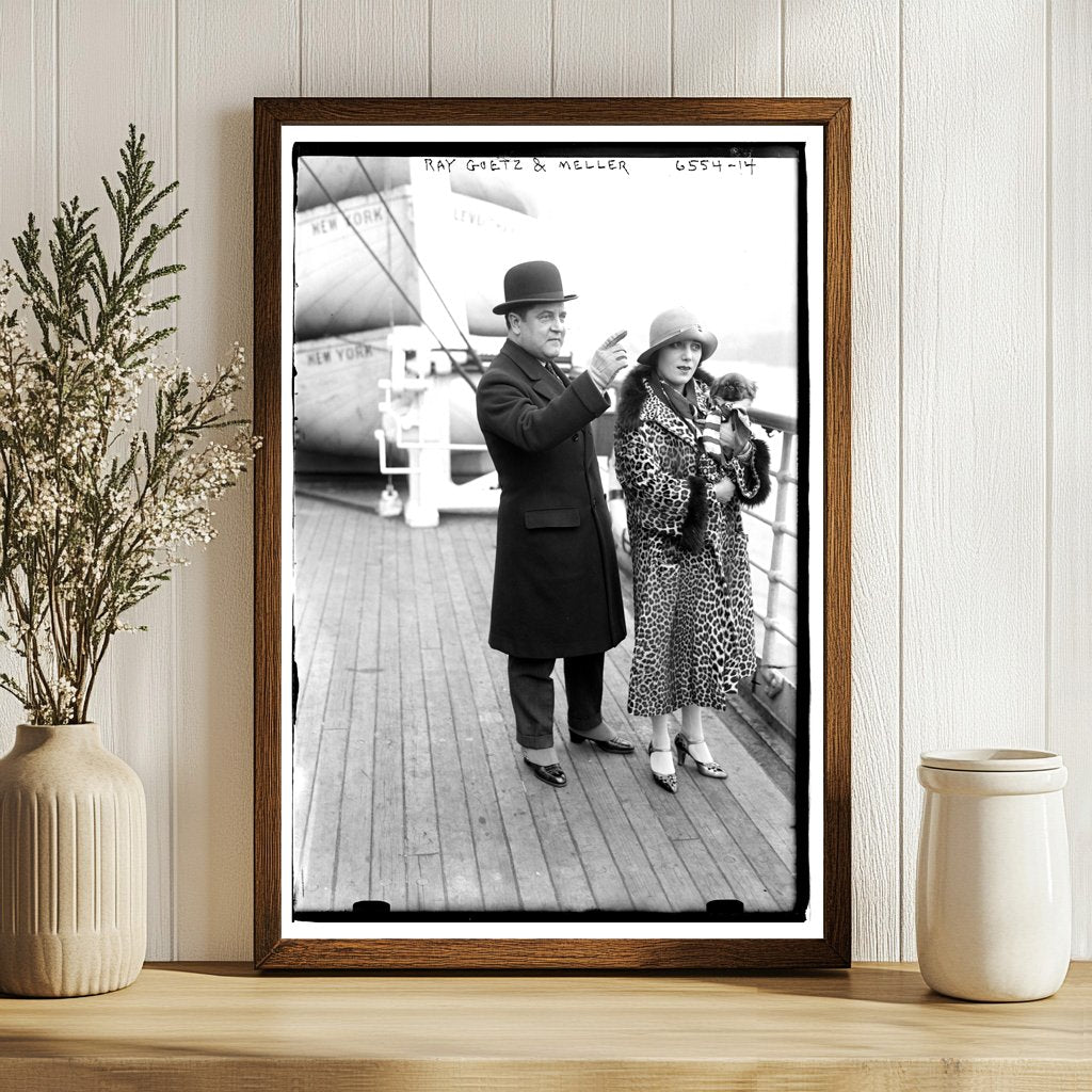 1926 Iconic Duo: Ray Goetz & Meller Portrait