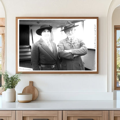 1926 Portrait of Boy Scouts Founder with His Wife