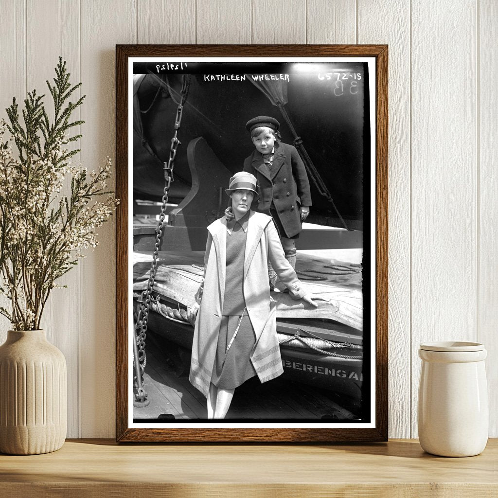 1929 Portrait of Kathleen Wheeler: A Flapper Era Icon