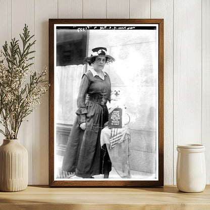 Elegant Mrs. H.A. Pell with Beloved Peggy, 1918