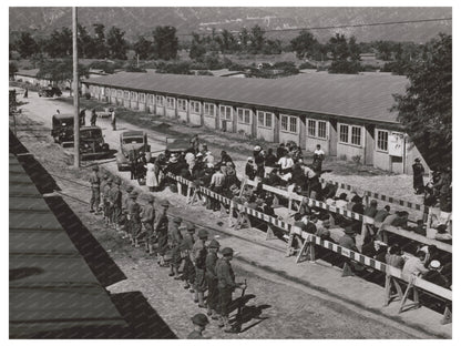 Japanese Americans at Santa Anita Reception Center April 1942