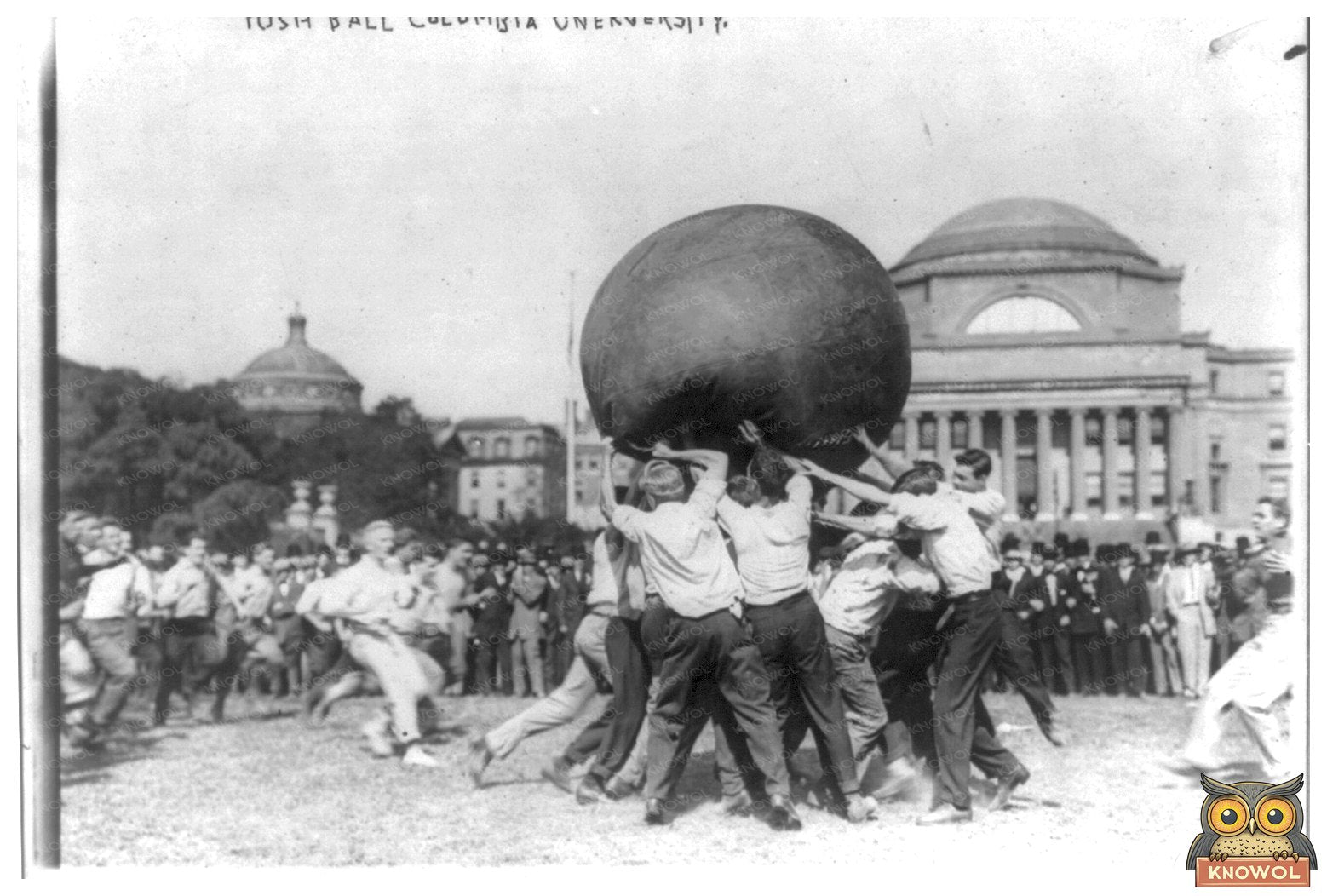Columbia University Students Battling a Push-Ball, 1910