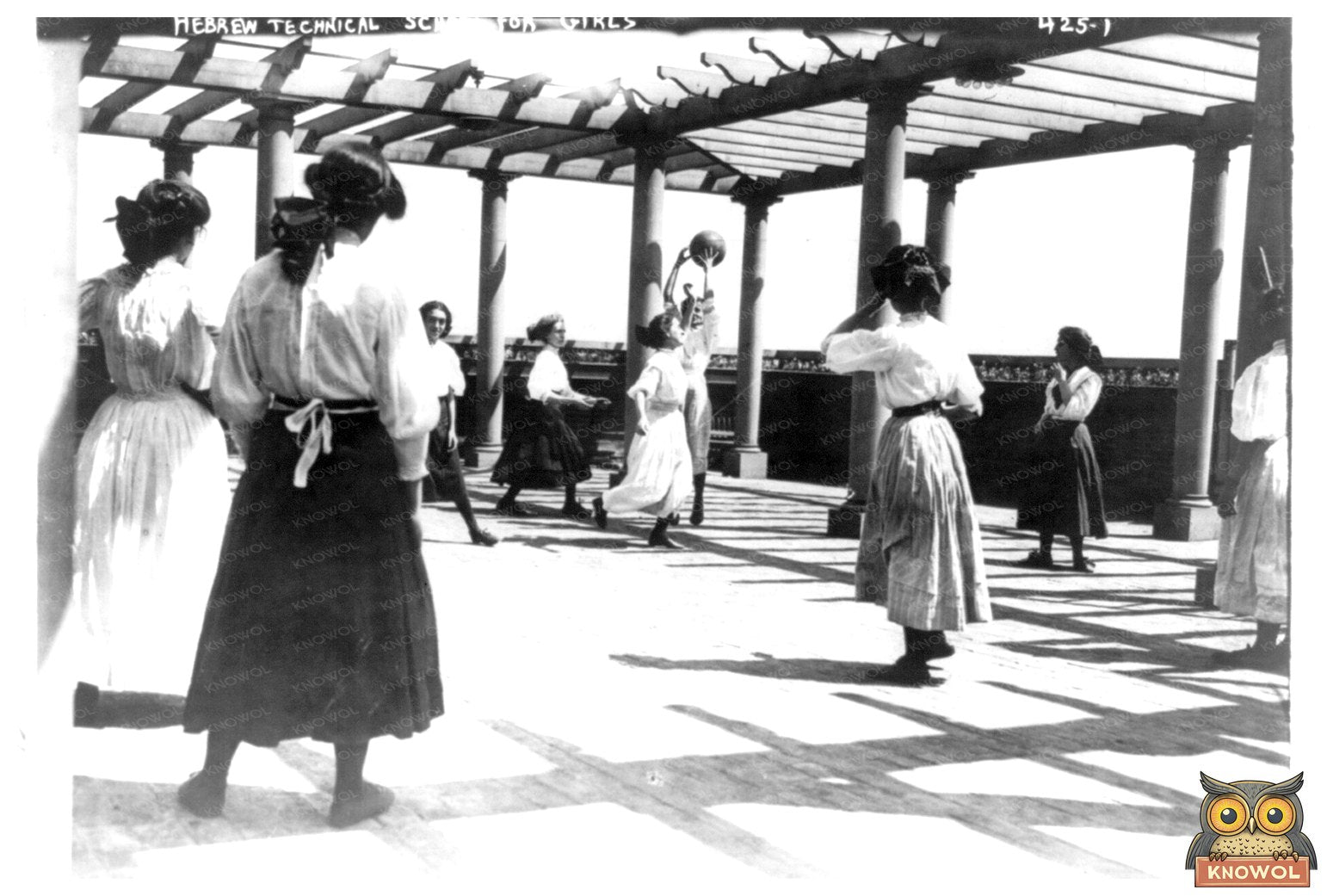 Rooftop Recreation at Hebrew Technical School, 1919