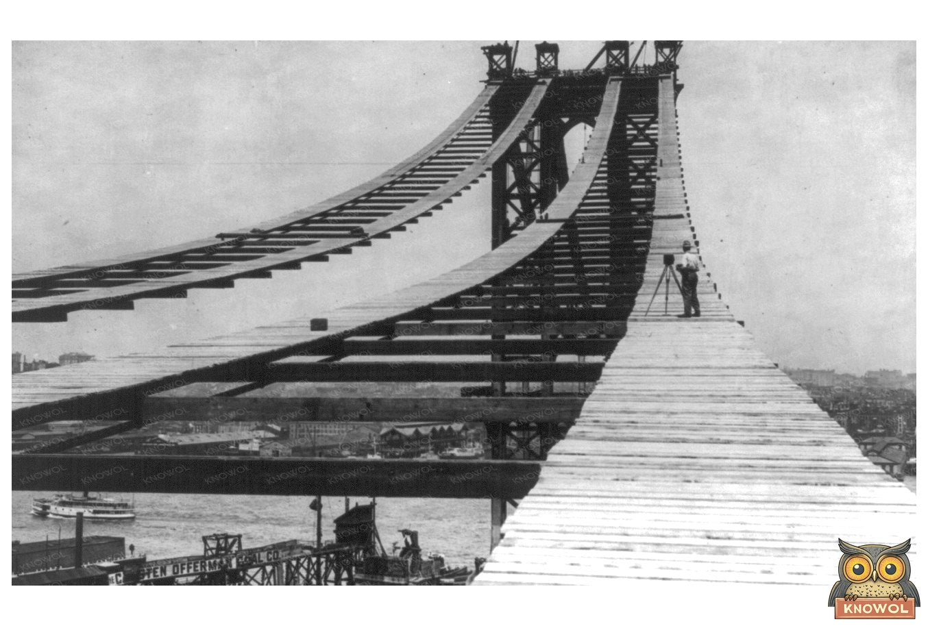 1909 Manhattan Bridge Construction: A Moment Captured