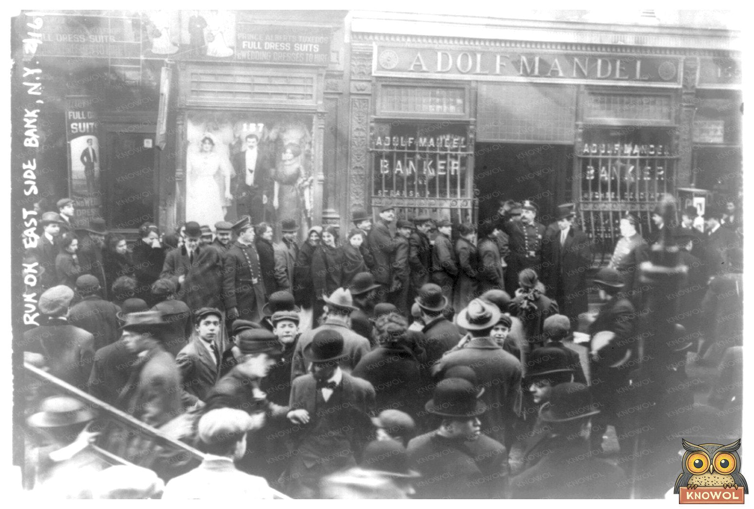 New York Bank Run Chaos, February 1912
