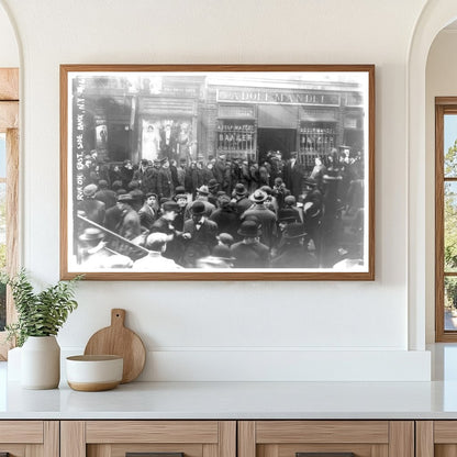 New York Bank Run Chaos, February 1912