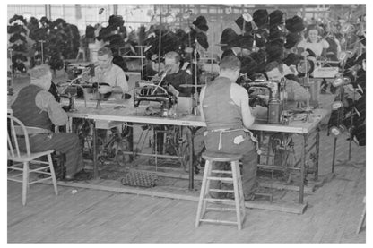 Workers Making Hats at Cooperative Factory 1936