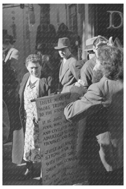 Men on 7th Avenue 28th Street New York City 1936