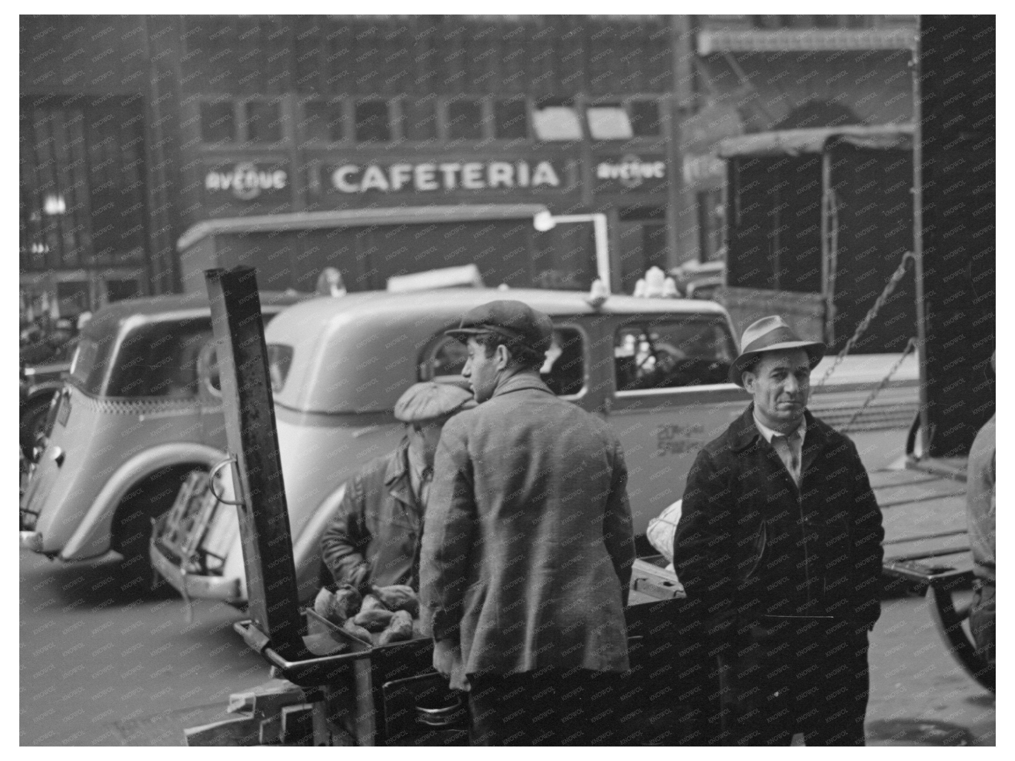 New York City 8th Avenue Scene November 1936