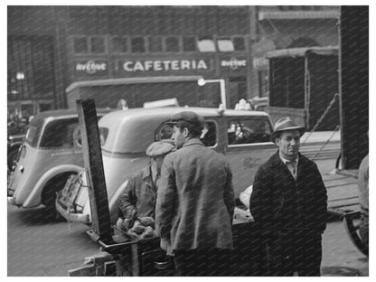 New York City 8th Avenue Scene November 1936