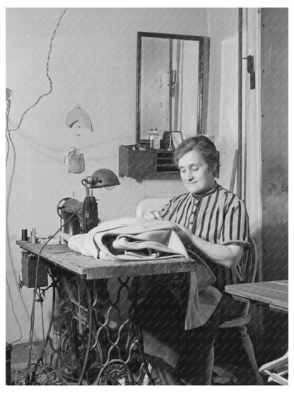 Woman Sewing in Tailor Shop New York City November 1936