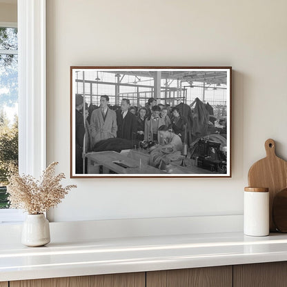 Visitors Touring New Jersey Homesteads Factory 1936