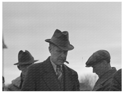 Clerk at Country Auction Sale Aledo Illinois 1936