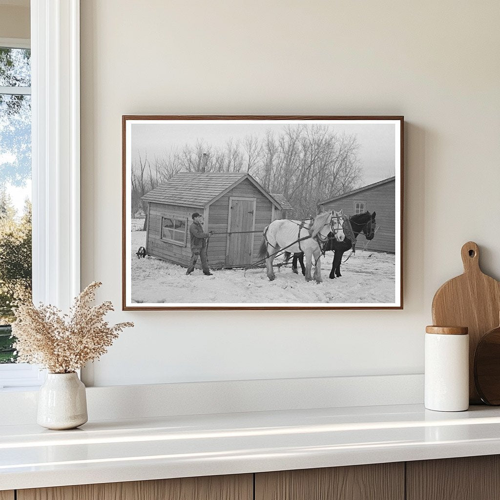 Transportable House on Roy Merriot Farm Iowa 1936