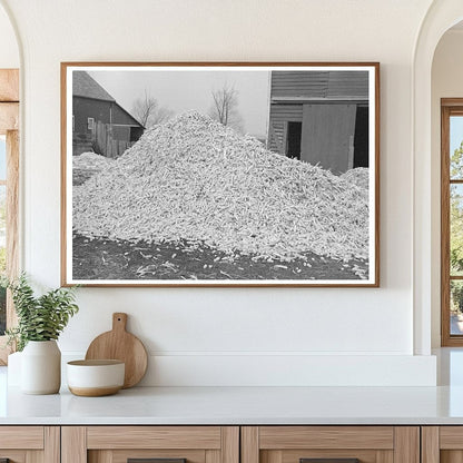 Corncobs on Emmet County Farm Iowa December 1936