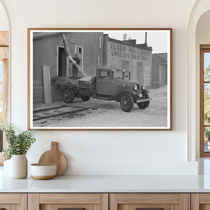 Workers Loading Corn in Spencer Iowa December 1936