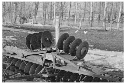 Discing Machine in Emmet County Iowa December 1936