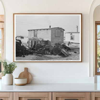 Backyard of Shack in Spencer Iowa December 1936