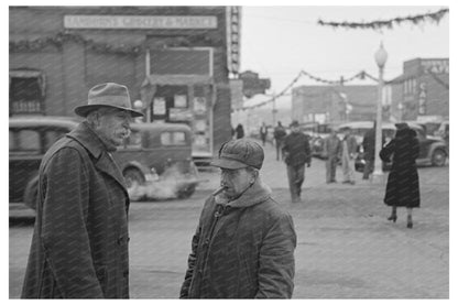 Farmers in Estherville Iowa December 1936 Vintage Photo