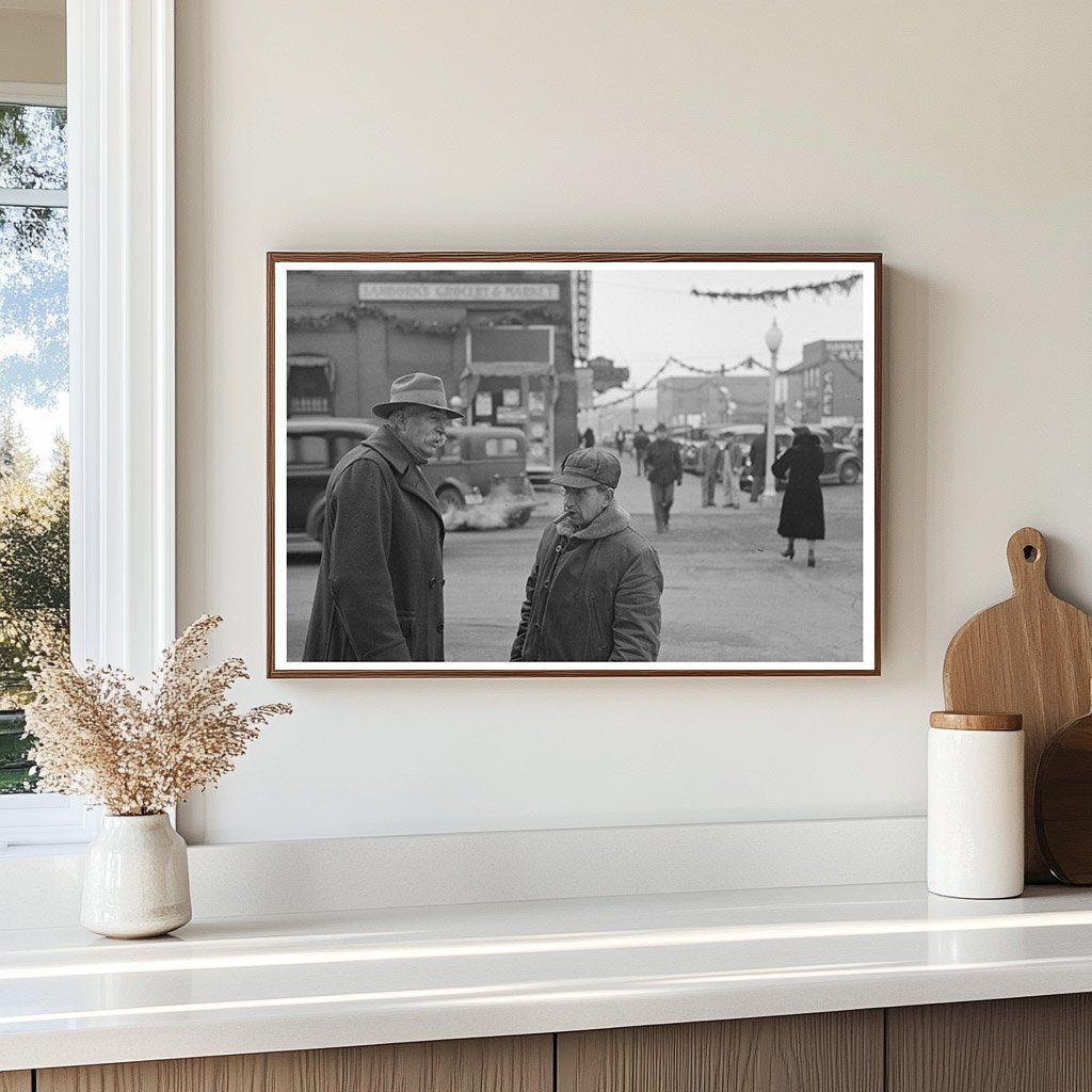 Farmers in Estherville Iowa December 1936 Vintage Photo