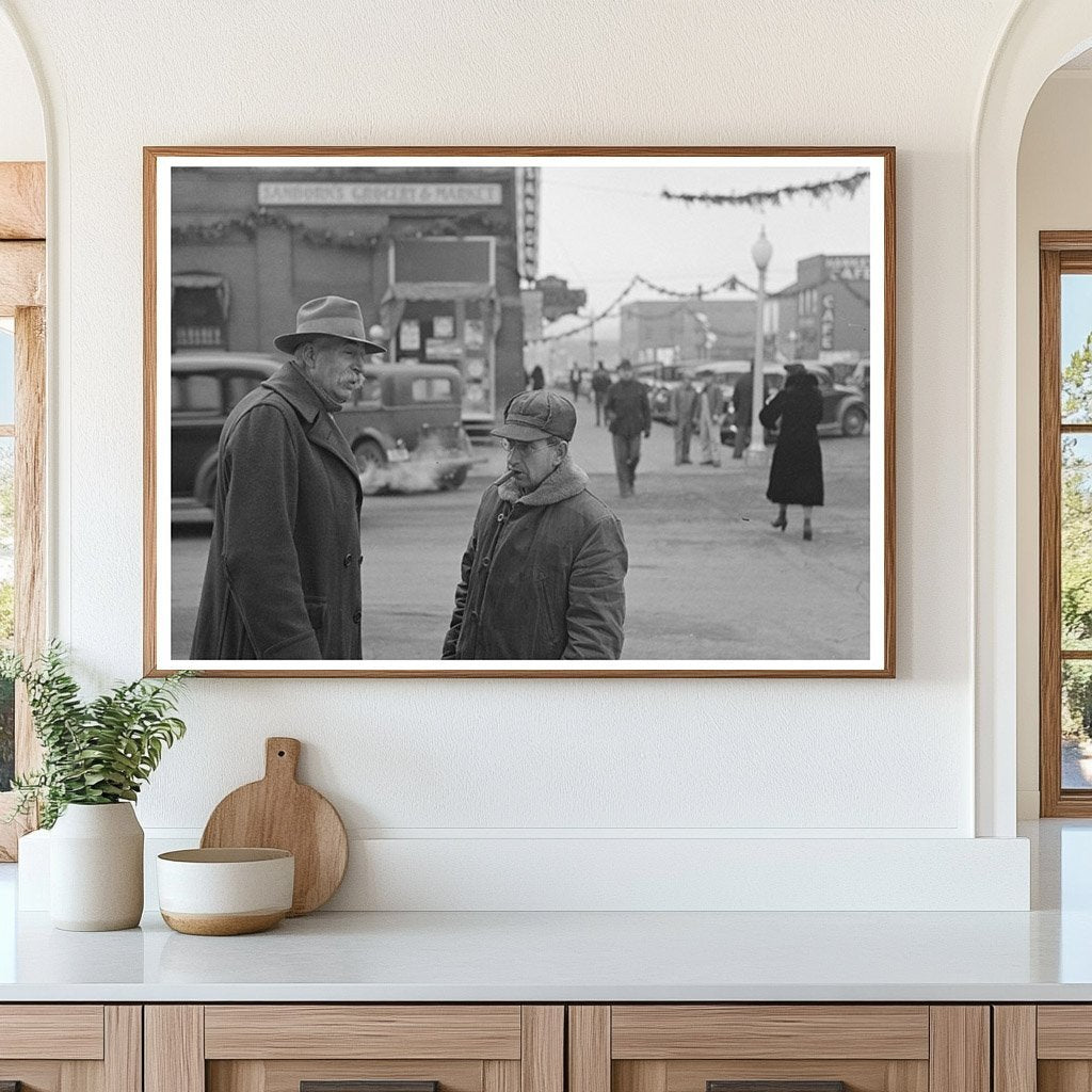 Farmers in Estherville Iowa December 1936 Vintage Photo