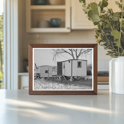 Shacks in Shantytown Spencer Iowa December 1936