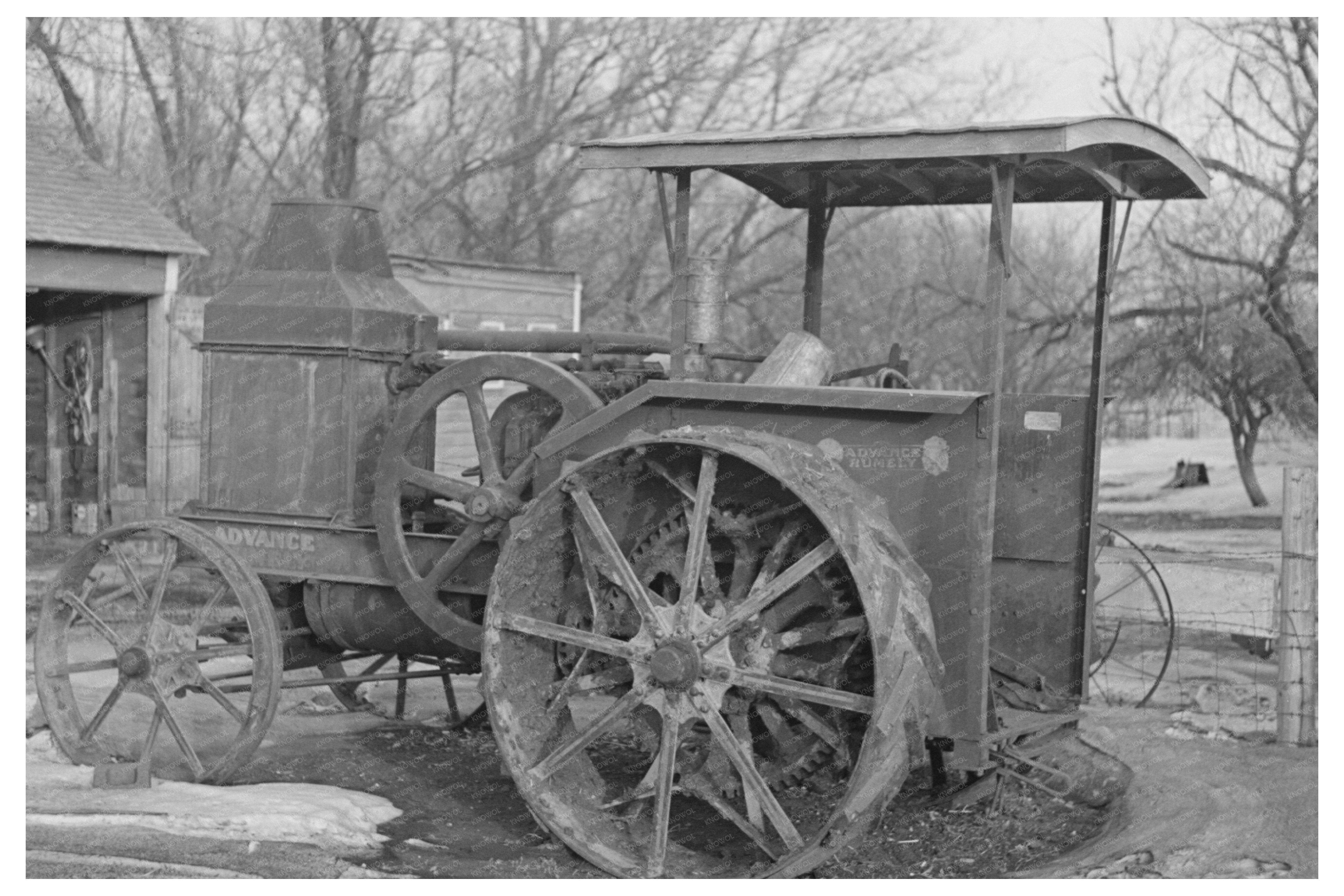 Tractor on Emmet County Farm December 1936