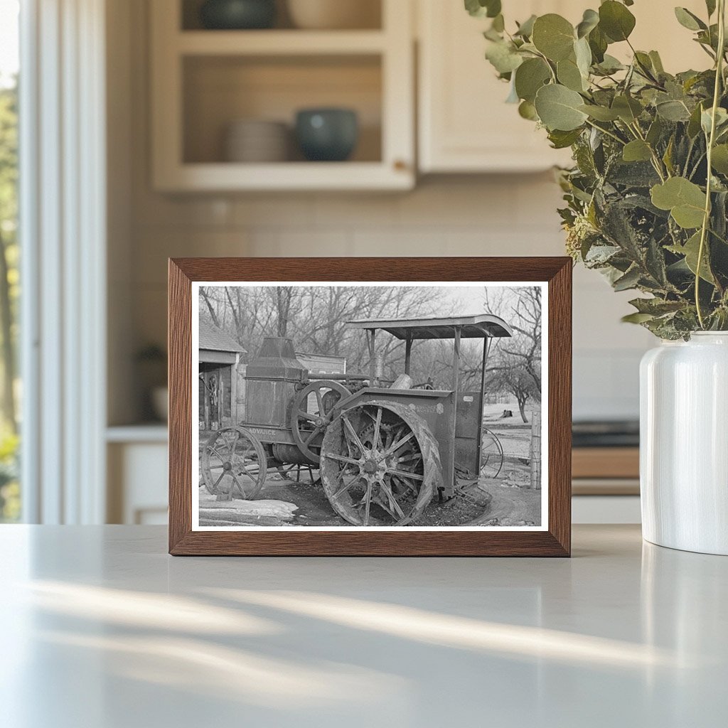 Tractor on Emmet County Farm December 1936