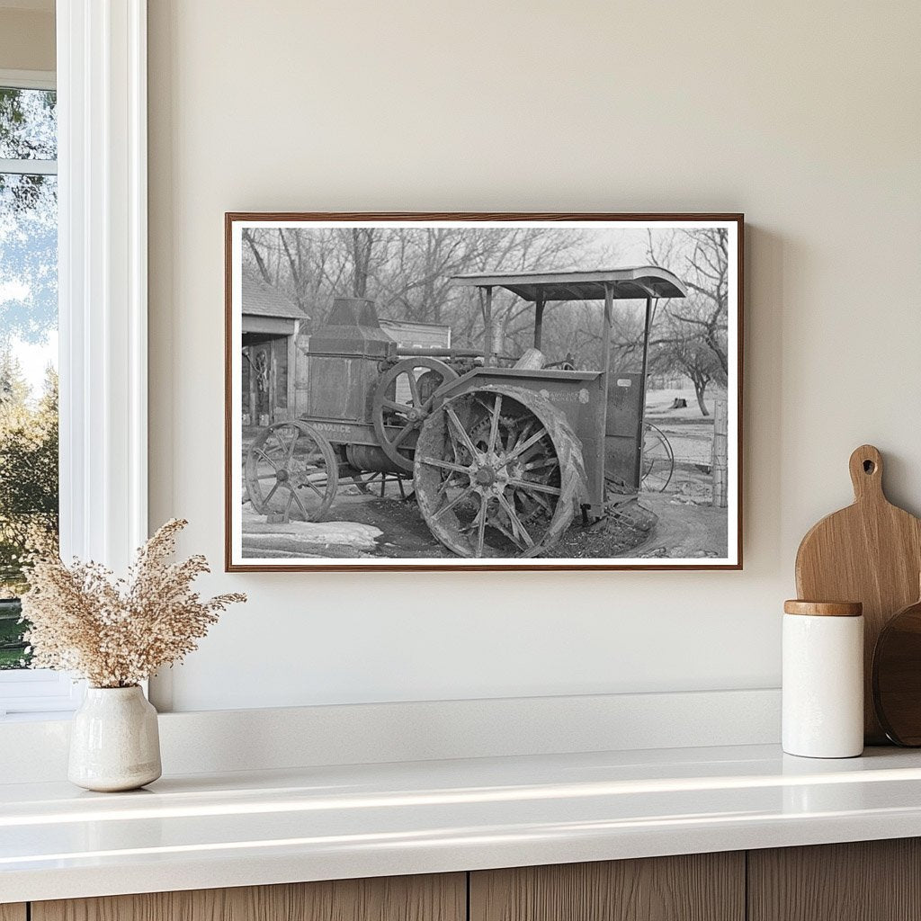 Tractor on Emmet County Farm December 1936