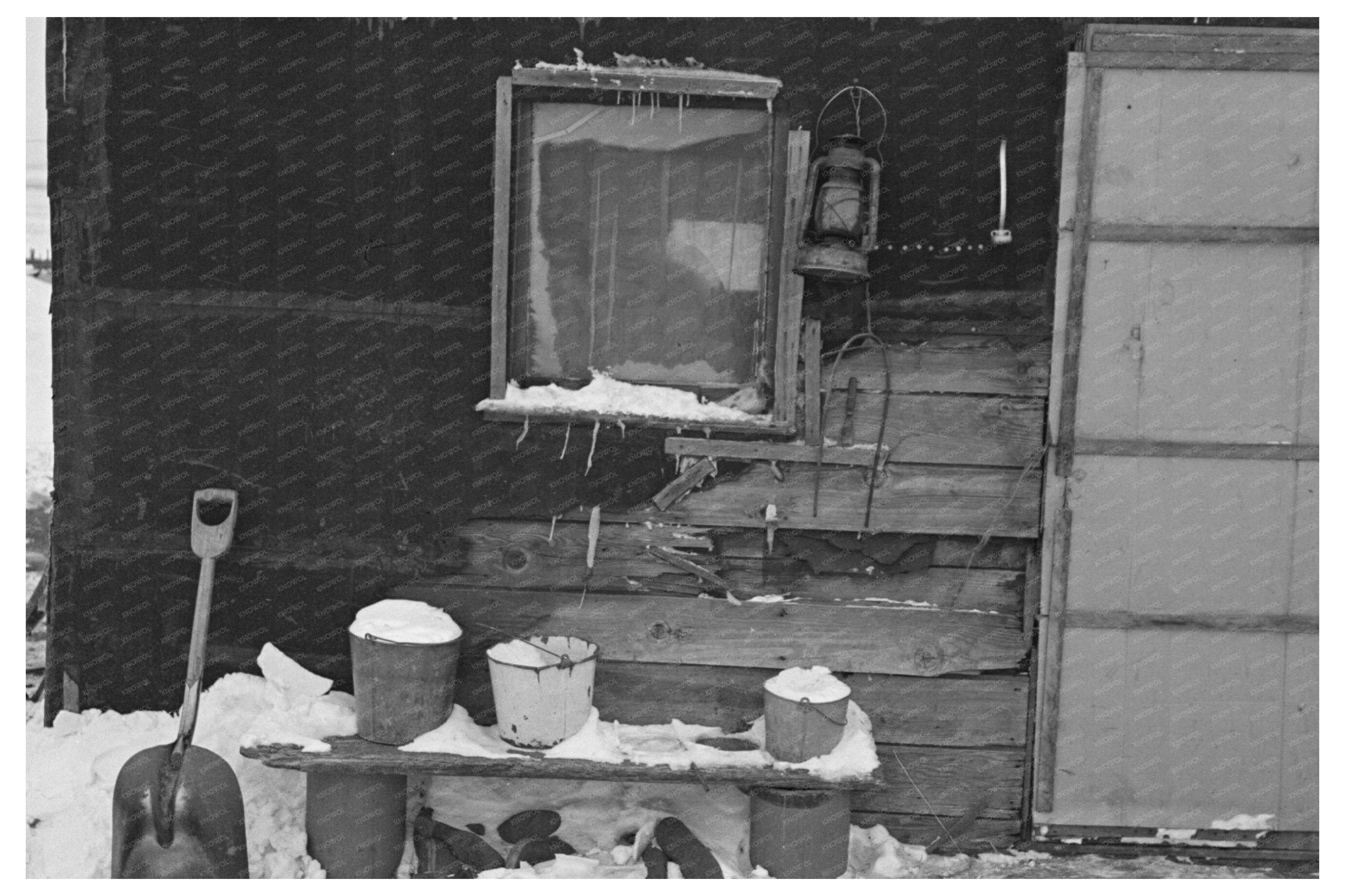 Rural Shack Housing Family near Dickens Iowa 1936