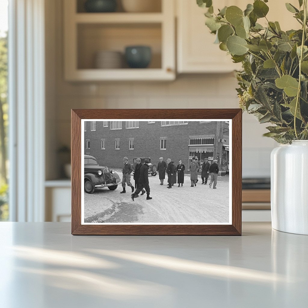 Farmers in Estherville Iowa December 1936 Vintage Image