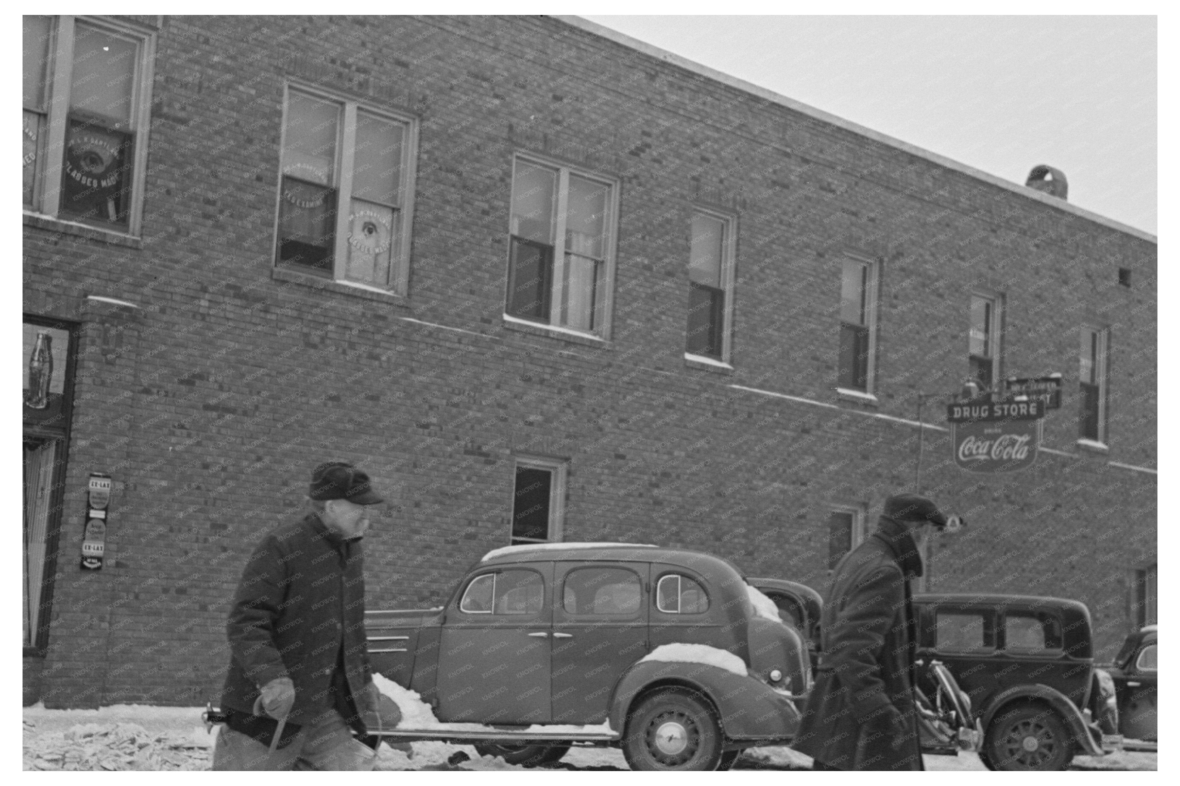 Vintage Agricultural Scene Estherville Iowa December 1936