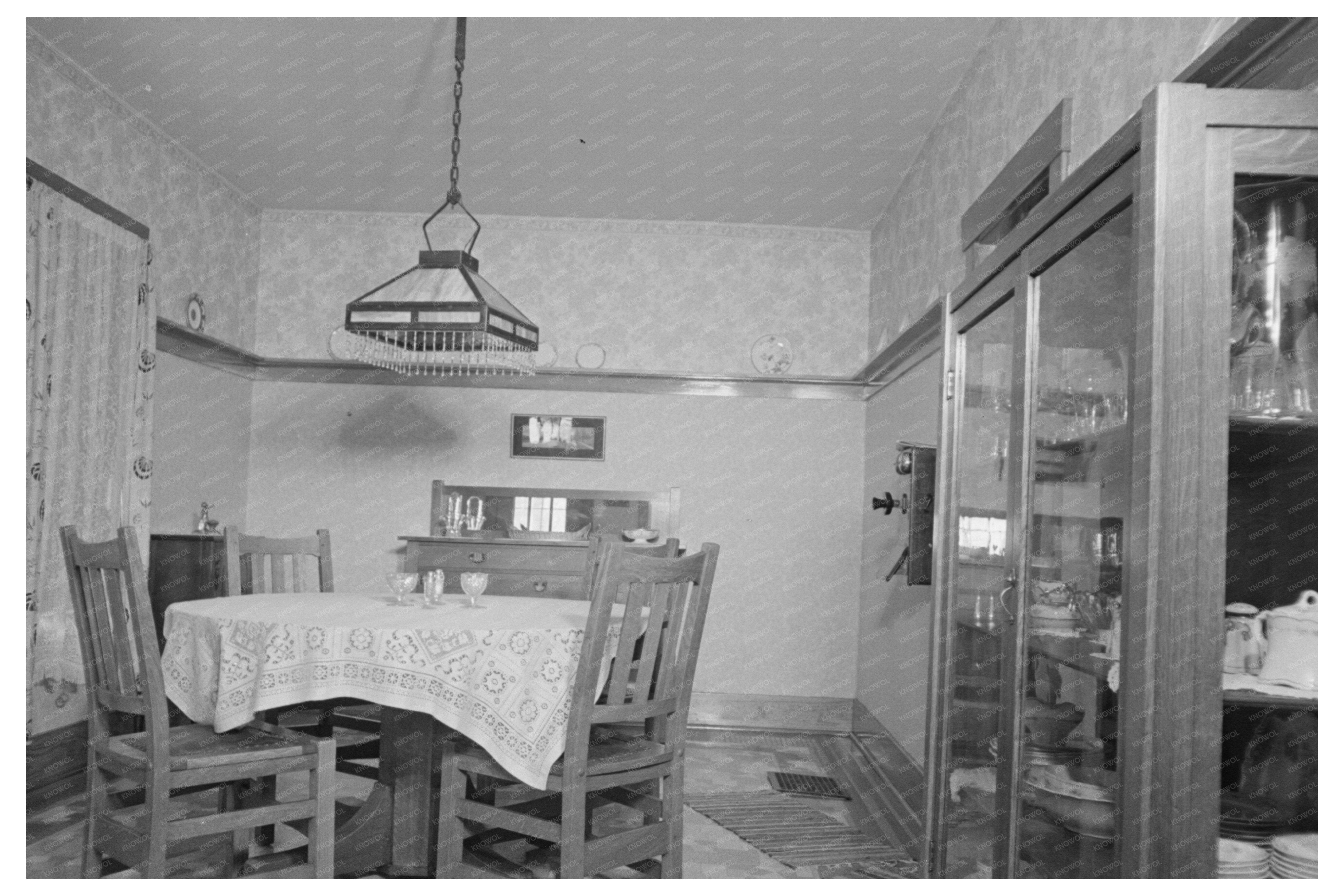 Levi Mills Farmhouse Dining Room Iowa 1936