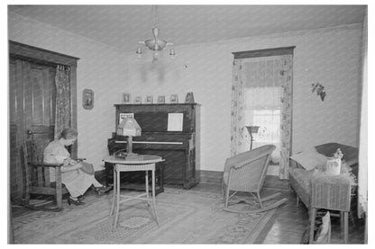 Levi Mills Farmhouse Living Room December 1936