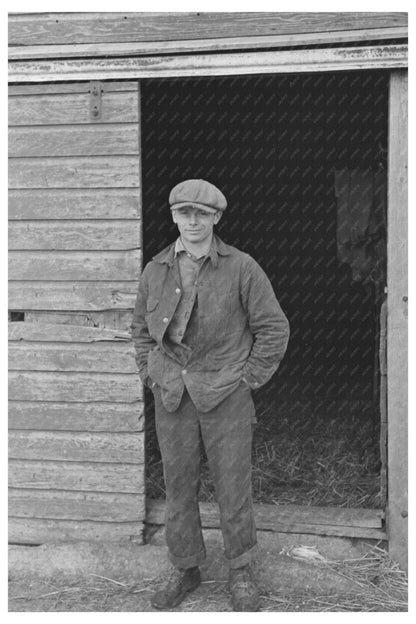 Russell Natterstad on Farm in Estherville Iowa 1936