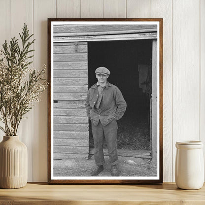 Russell Natterstad on Farm in Estherville Iowa 1936