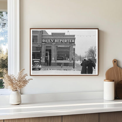 Vintage Street Scene in Spencer Iowa 1936