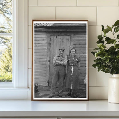 Mr. and Mrs. Roy Merriott on Iowa Farm December 1936