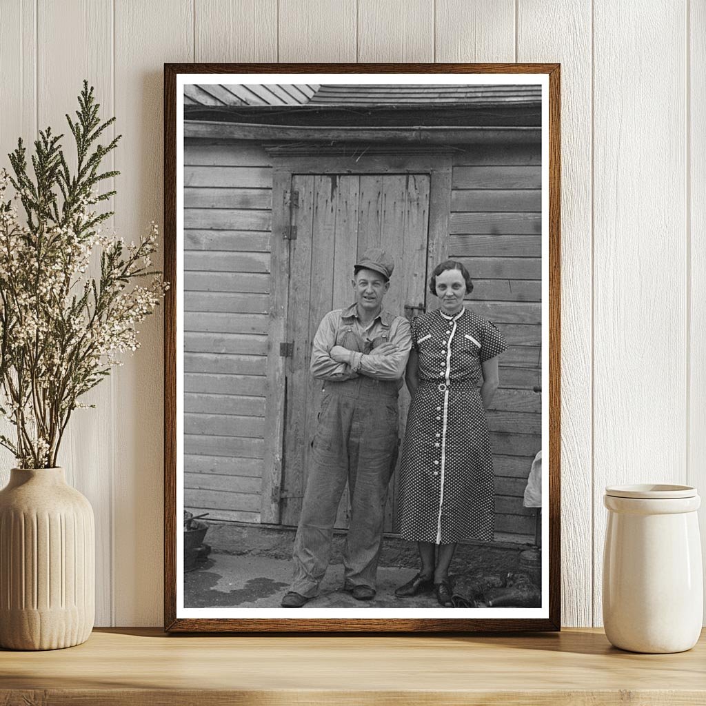 Mr. and Mrs. Roy Merriott on Iowa Farm December 1936