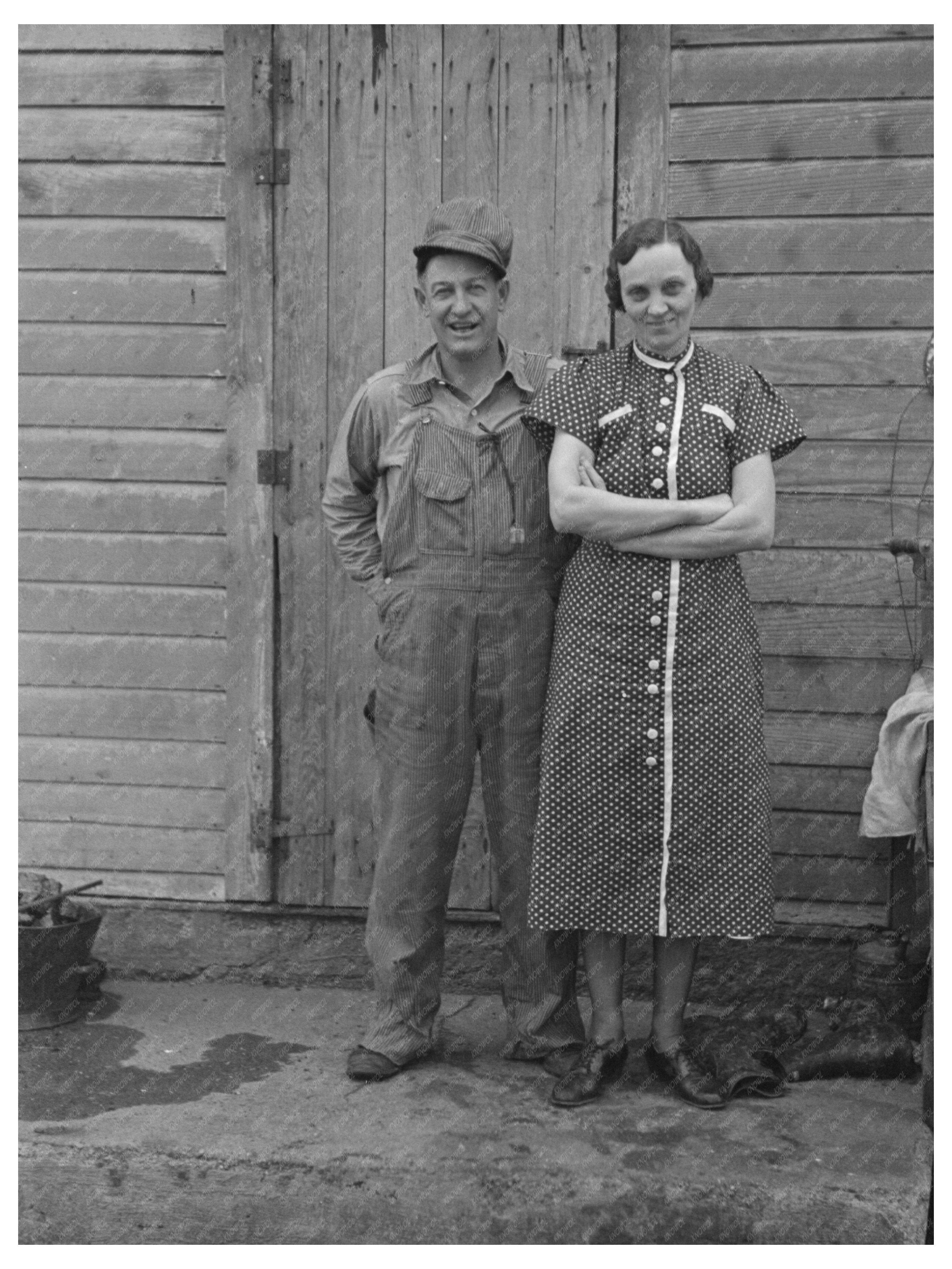 Roy and Mrs. Merriott on Iowa Farm December 1936