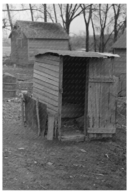 Vintage Toilet Facility on McDermott Farm Anthon Iowa 1936