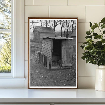 Vintage Toilet Facility on McDermott Farm Anthon Iowa 1936