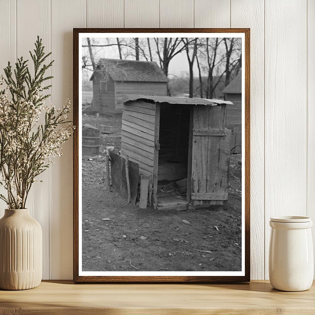 Vintage Toilet Facility on McDermott Farm Anthon Iowa 1936