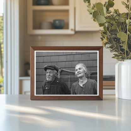 Mr. and Mrs. Andrew Ostermeyer December 1936 Iowa Homesteaders