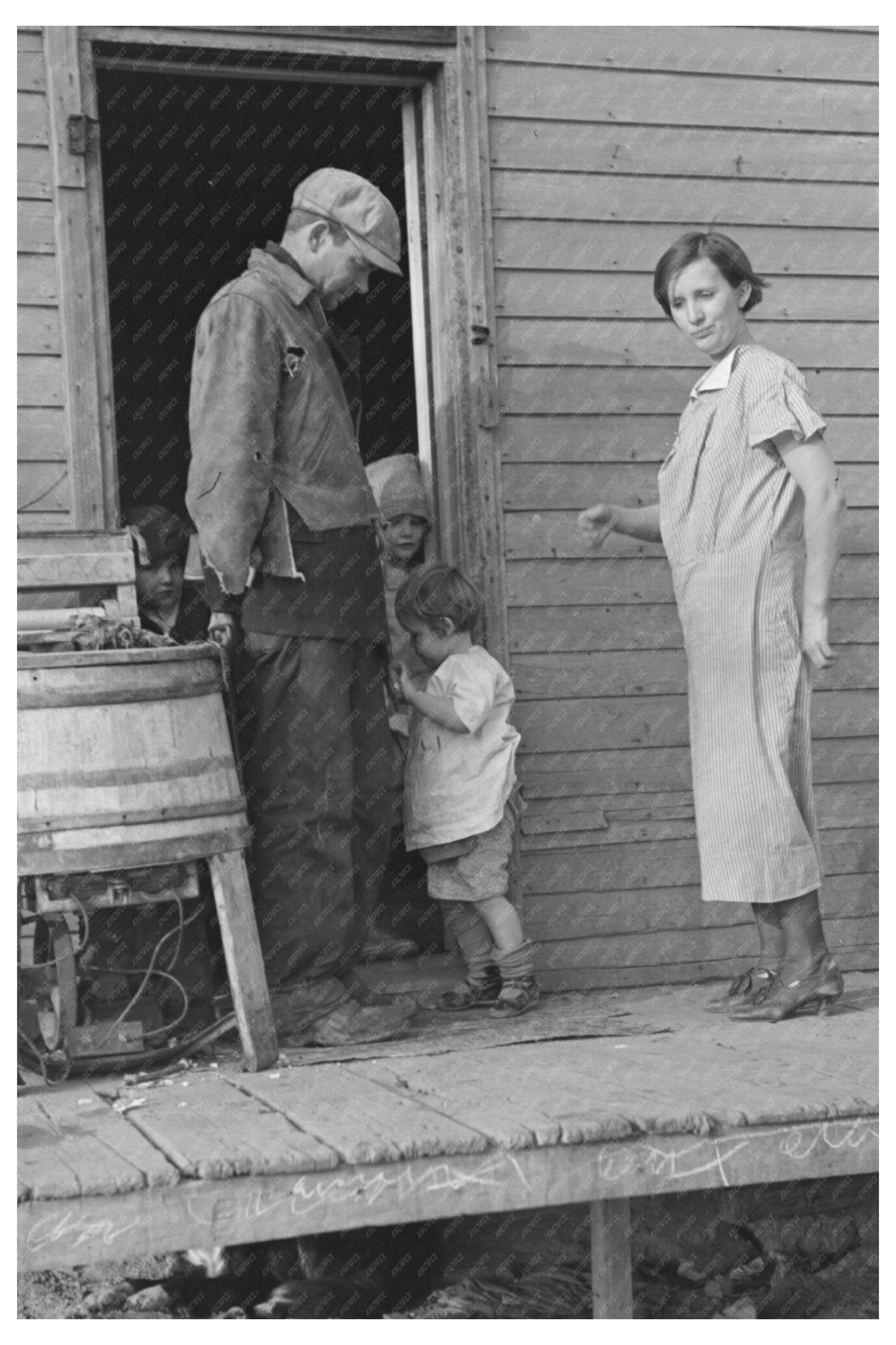 Glen Cook Family Farm in Iowa December 1936 Vintage Photo