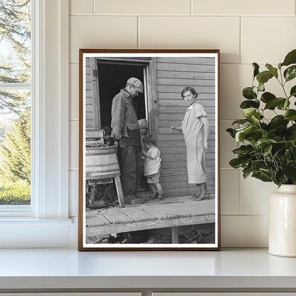 Glen Cook Family Farm in Iowa December 1936 Vintage Photo