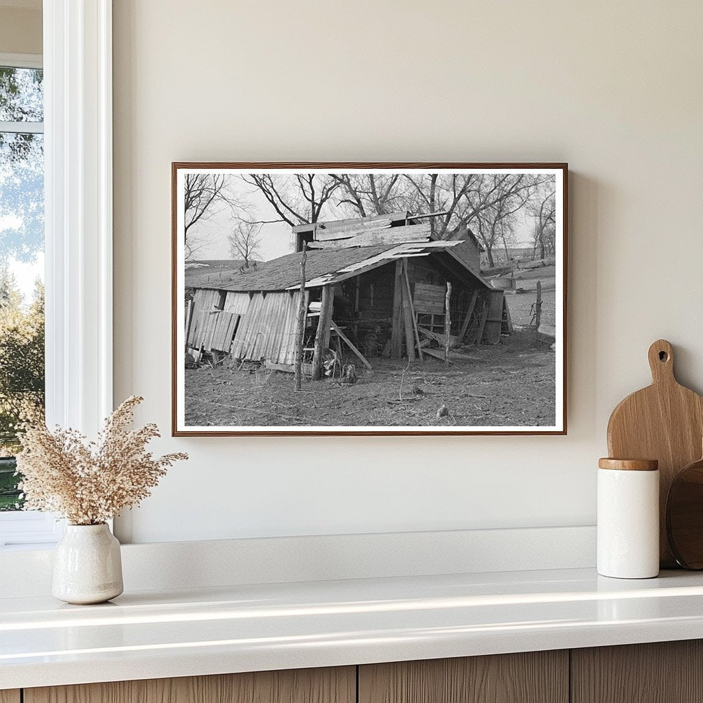 Vintage Tenant Farm in Little Sioux Township Iowa 1936