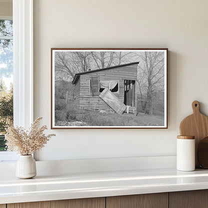 Vintage Shed on Abandoned Farm Little Sioux Iowa 1936