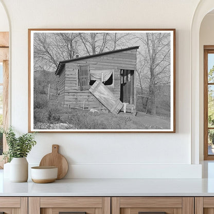 Vintage Shed on Abandoned Farm Little Sioux Iowa 1936